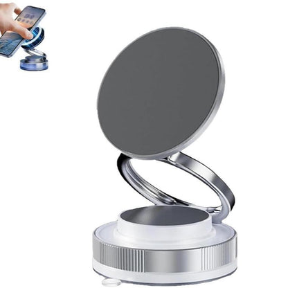 360° Adjustable Vacuum Magnetic Phone Holder, Suction Cup Phone Mount for Magsafe, Portable Cell Phone Holder for Car,Makeup/Gym/Mirror, Fit for All Iphone Iphone 11 and Above