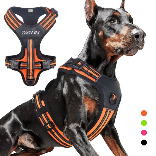 Portable Big Dog Harness Vest Durable Sturdy Pet Harnesses for Medium Large Dogs Pitbull Shepherd Labrador Mascotas Accessories